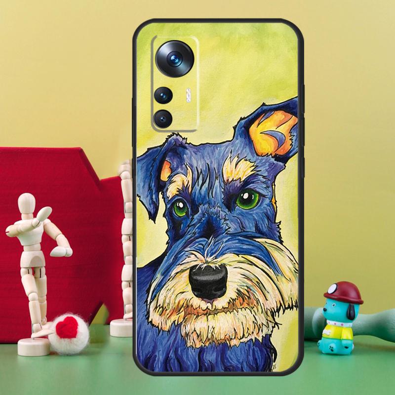 Miniature Schnauzer Dog Art Case For POCO X5 X4 X3 F5 Pro M4 F4 GT C40 F3 Cover For Xiaomi 11T 12T Pro 13 11 12 Lite