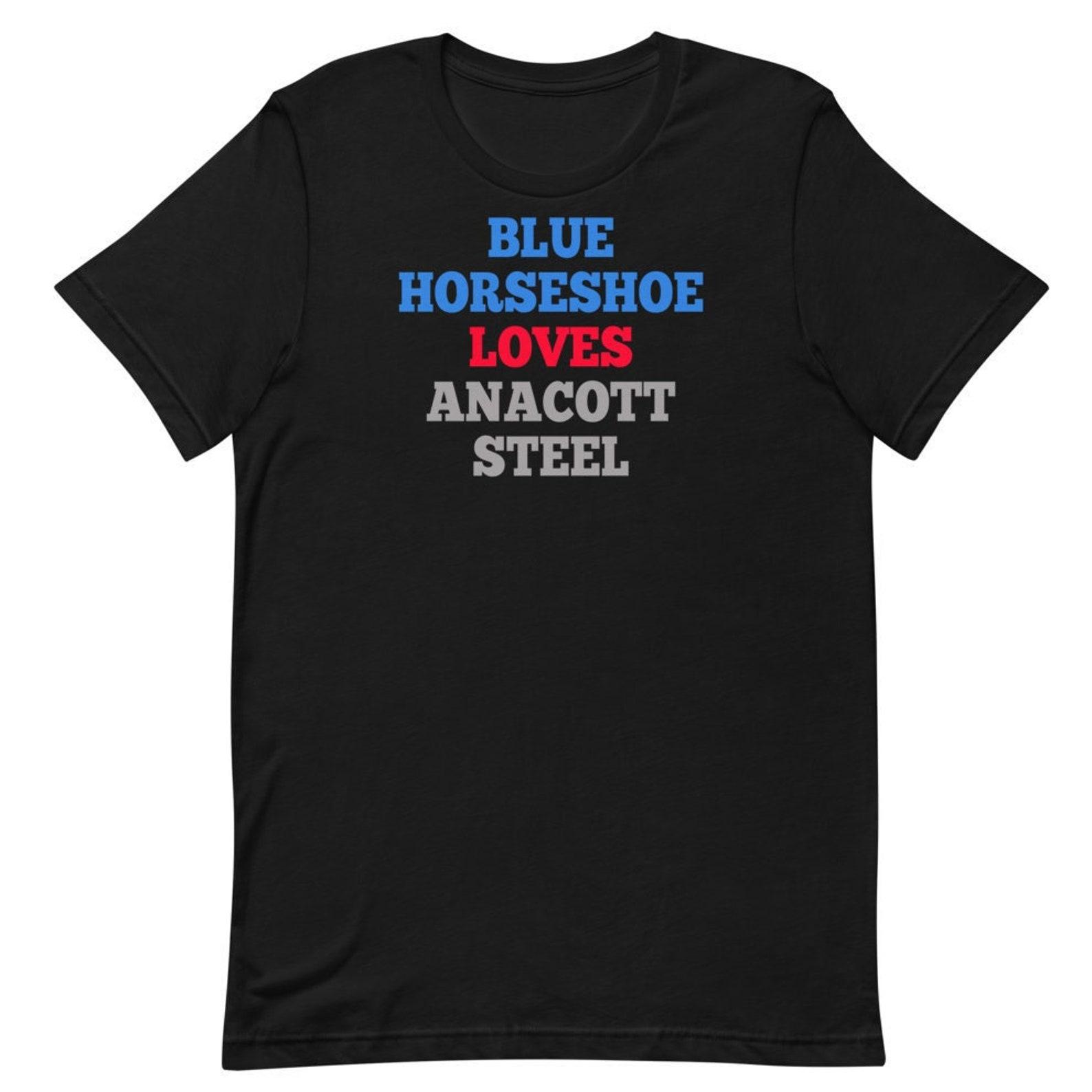 Blue Horseshoe Loves Anacott Steel - Unisex T-Shirt S