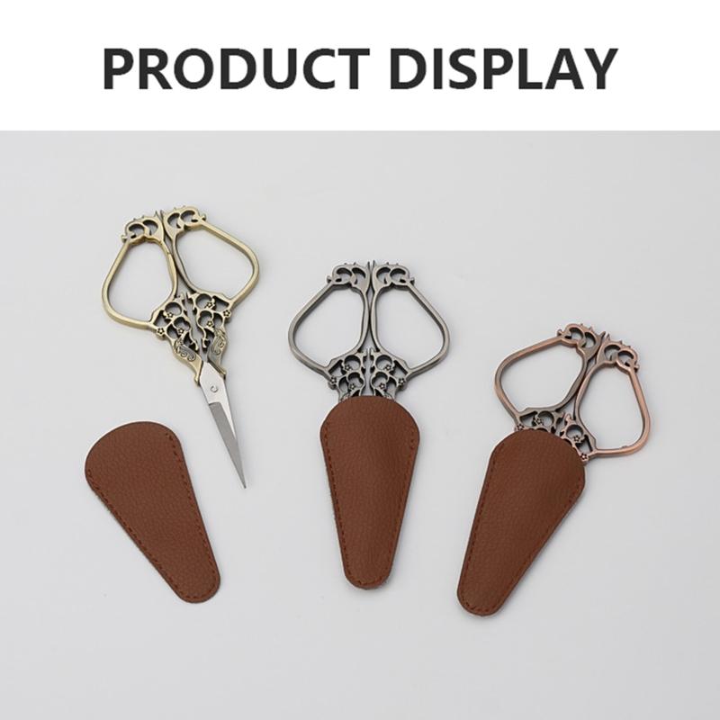 Multi-purpose Scissors Pu Leather Cover Lightweight Portable Scissors Sheath Waterproof Trimming Beauty Tools Protector