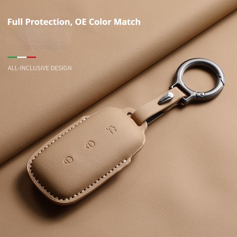For Geely Galaxy L7 E5 L6 Max E8 Car Key Cover Original Car Color Smart Key Holder Leather Protector High Quality Accessories