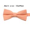 New Color Light Green Pink Peach Solid Cotton Parent-Child Bowtie Sets Kids Pet Men Women Butterfly Daily Cravat Gift Accessory