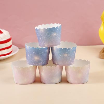 50Pcs Rainbow Cupcake Liners For Baking Gradient Cupcake Wrappers Baking Cups