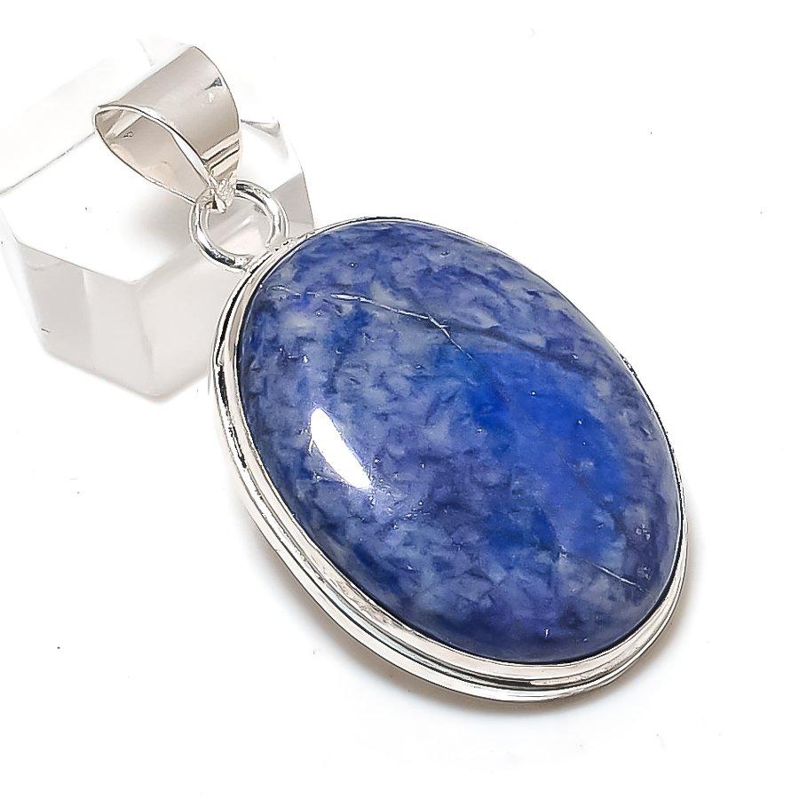 

Sodalite Gemstone 925 Sterling Silver Jewelry Pendant 1.97