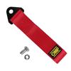 2-delige Autotouw Sleepkabel Riem Heavy Duty Rood Sleep Rally Hefgereedschap Styling