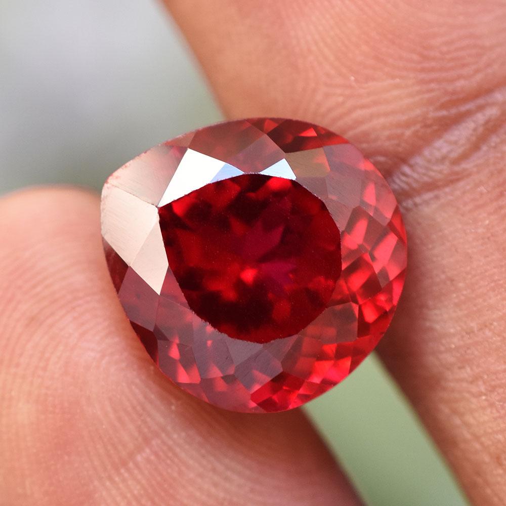Natural Red Ruby 13ct Pear Cut Flawless Certified Loose Gemstone