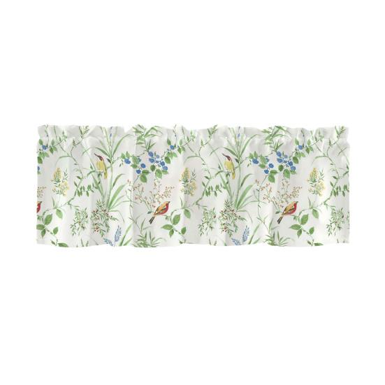 Bahar Çiçekli Perde Üstlüğü Yapraklar Çiçekler Pencere Üstlüğü Kısa Mutfak Perdesi Askı Yuvalı Perde Üstlüğü Banyo Yemek Odası İçin