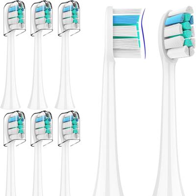 1 pz Testine di ricambio per spazzolino elettrico Philips HX6064 HX6930 HX6730 Sonic Vacuum con ugelli morbidi DuPont Bristle