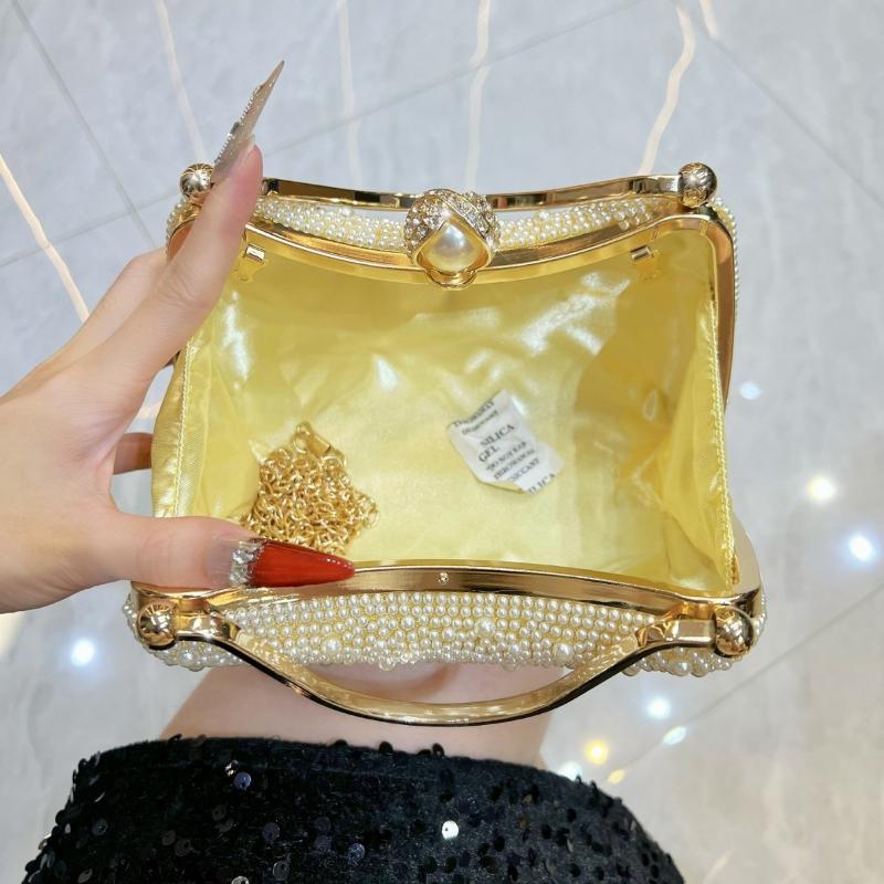 Pearl Handbag Evening Dress Handbag Dinner Party Bag Shoulder Bag Chain Bag Fashionable Crossbody Bag