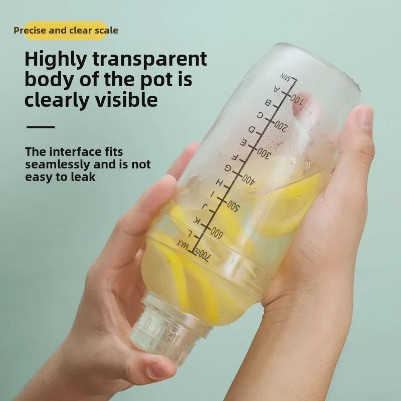 Four-Stage Milk Tea & Cocktail Shaker Set - Handheld Lemon PC Resin Container