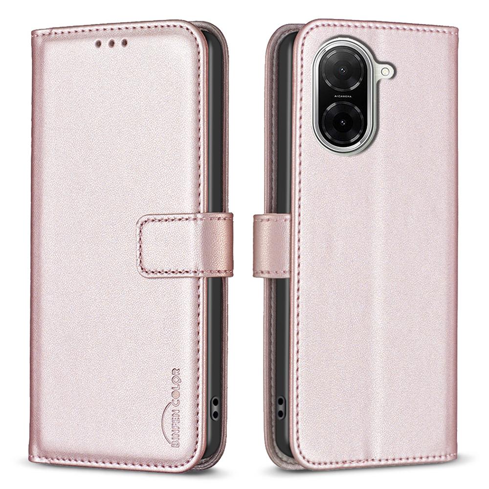 

BINFEN COLOR BF17 For Xiaomi Redmi A5 4G (171.7mm) Case Wallet Folio Flip Leather Cover Rose Gold
