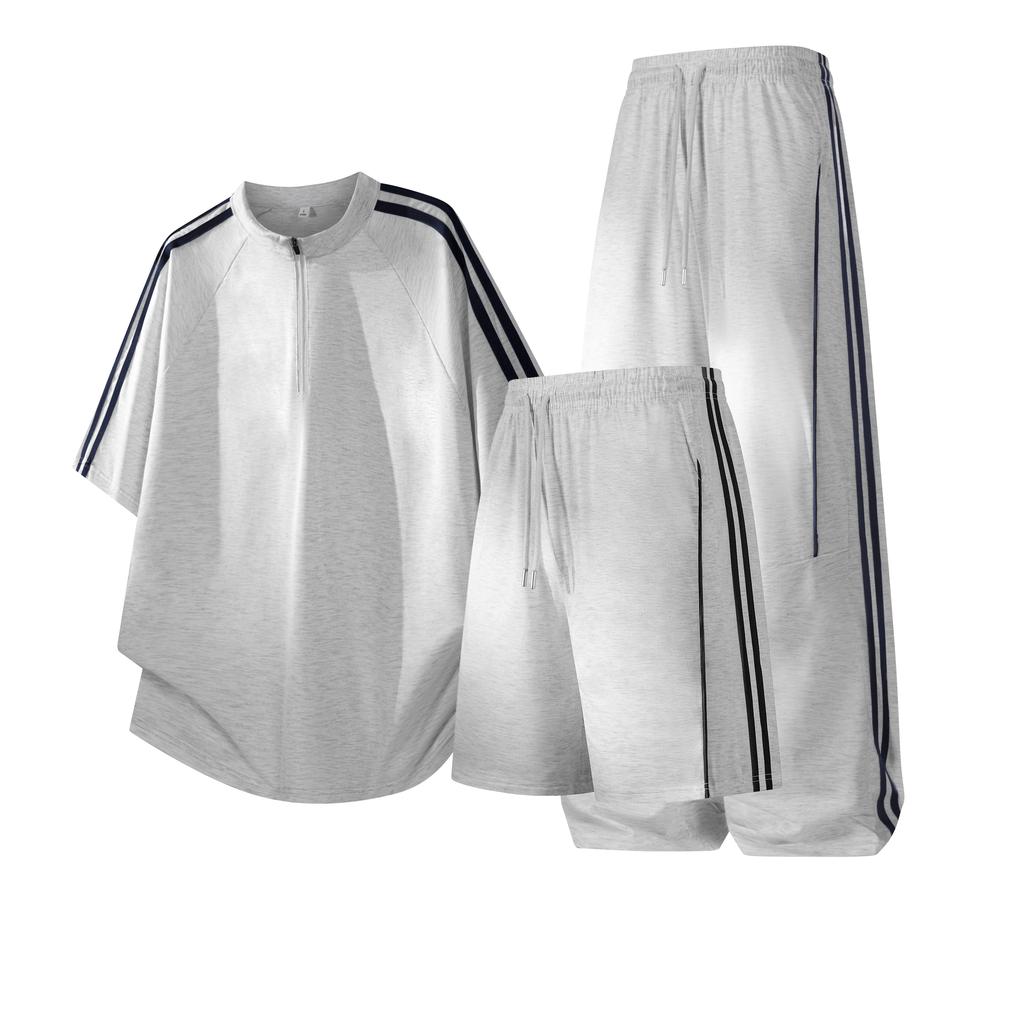 Men's Short Sleeved Set Versatile Casual Sports Two-piece Set