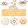 UMU Dessert Stand Toy Set - Sweets Pretend Play Toy, Wooden Toy, Educational Toy, Birthday Present, Christmas Gift, Cake, Donuts, Bread, Afternoon