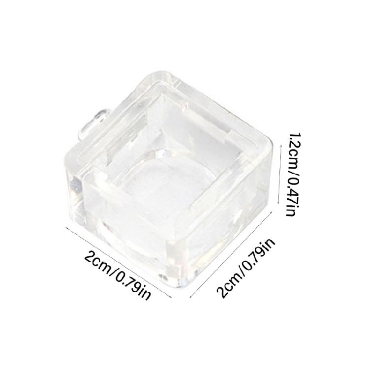 10PCS Switches Tester Keyboard Switches Sampler Enhances Typing 1-Key Switches Testing Keychain Translucent