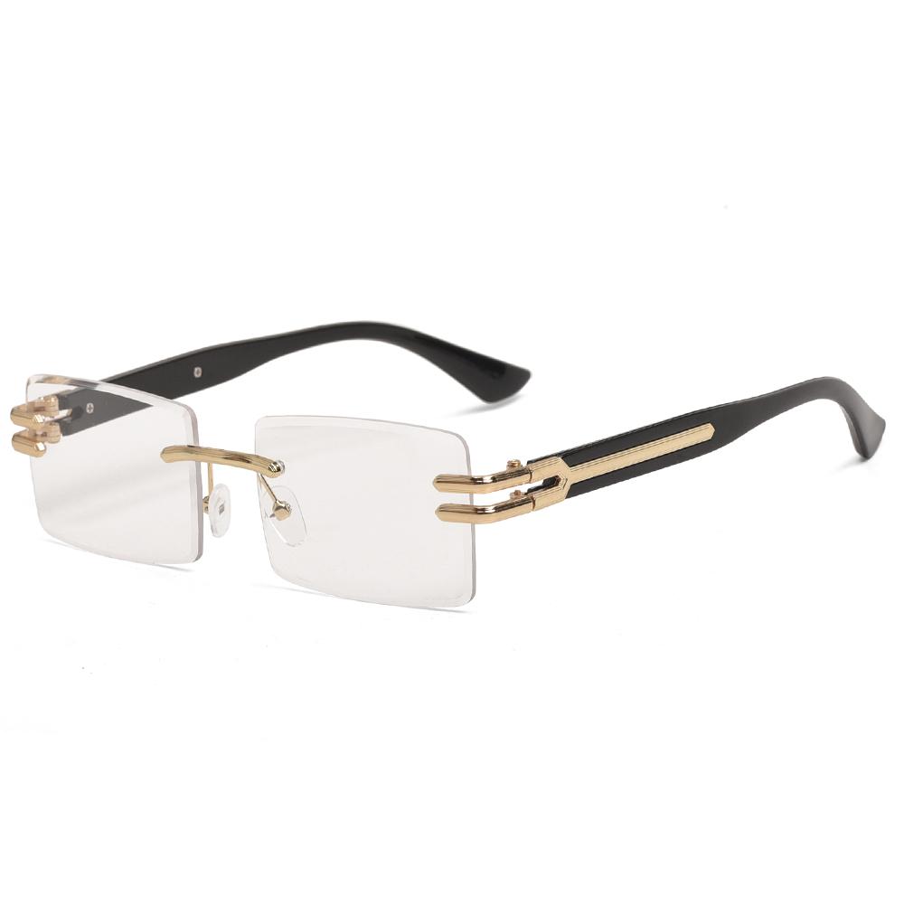 

Ретро Прямоугольные Черные Солнцезащитные Очки Роскошные Металлические Мужские Водительские Солнцезащитные Очки Стильный Брендовый Градиент Женские Декоративные Солнцезащитные Очки