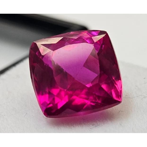 Beautiful Sapphire Pink Color Natural Cushion Cut 10-11 Ct Certified Gemstone
