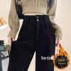 Women's Chenille High-Waisted Wide-Leg Corduroy Pants - Fleece-Lined for Spring, Autumn, and Winter 2025.