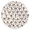 100-500PCS Acrylic Zodiac Beads Round Flat Loose Spacer Constellation Beads For Jewelry Making Diy Bracelet Necklace Accessories