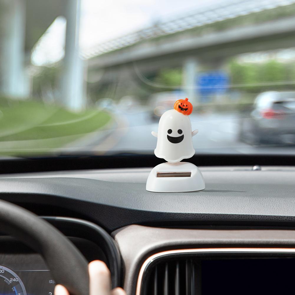 NEW Kind Halloween Solar Energy Creative Bobble Head Doll Car Decorations Cartoon Decorations Children's Gifts