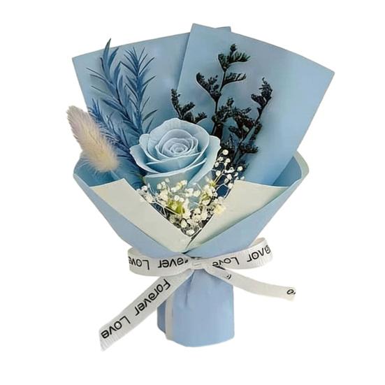 Eternal Rose Flower Mini Aromatherapy Soap Rose Bouquet Artificial Flower Arrangement Romantic Scented Flower Gift for Women Mom Wife Best Friend