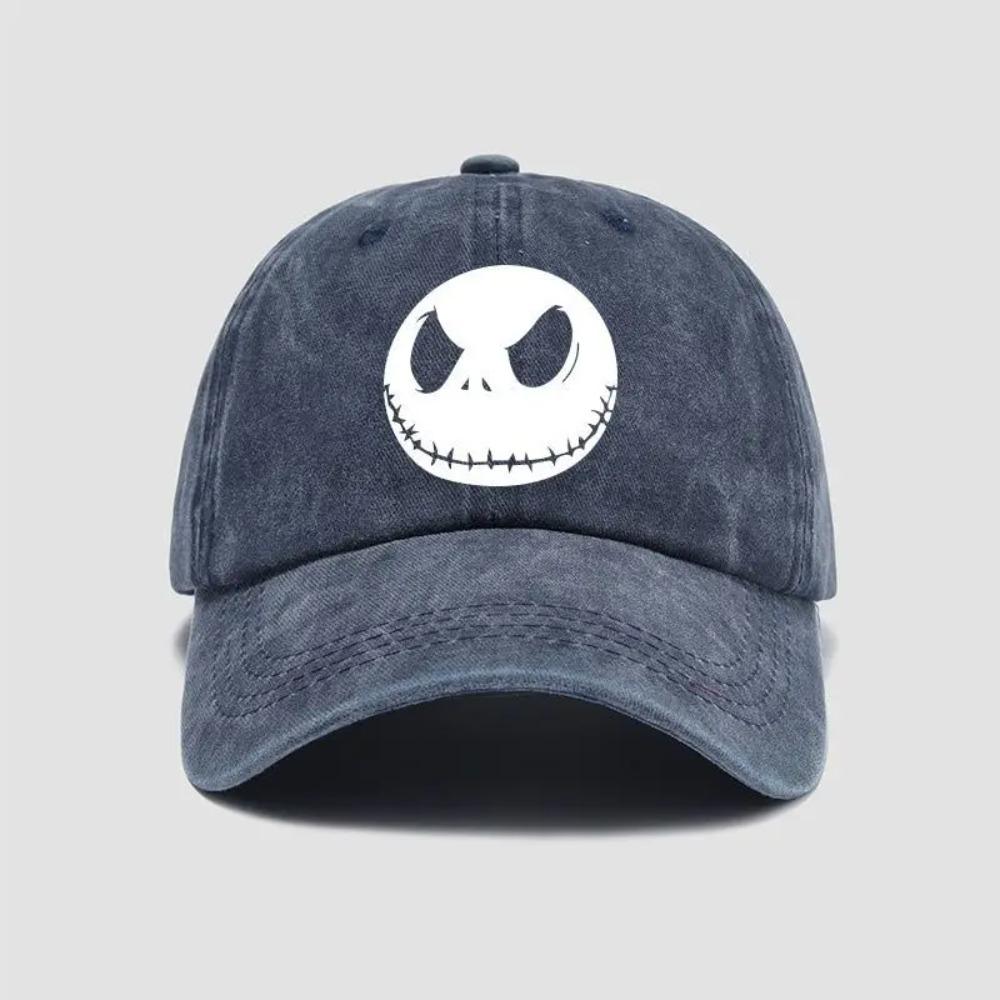 Fashion Nightmare Before Christmas Jack Casual Hat Baseball Caps Breathable Snapback Sun Hats Adjustable Color Peaked Cap Unisex