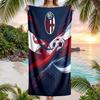 Bologna FC Druck Schnelltrocknendes Strandtuch Mikrofaser Saugfähig Tragbares Reise-Badetuch