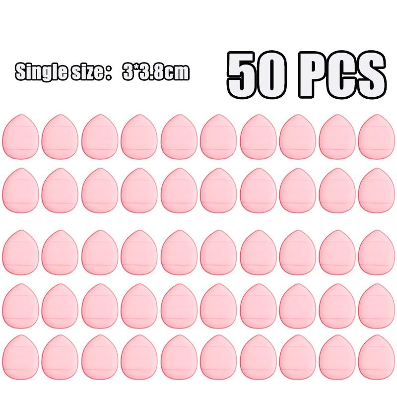 1-100pcs Mini Water Drop-shaped Design Cosmetic Puff Facial Powder Puff Soft Foundation Sponge Cosmetic Air Cushion Beauty Tools