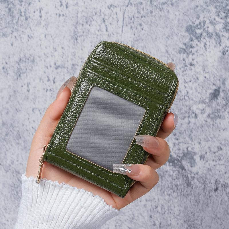 Amazon explosions multicolor zipper credit card package 12 card anti-theft wallet ladies small card holder card package