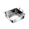 Kitchen Hot Pot Easy to Clean Easy Carrying Convenient Fast Cooking Square Cookware for Hiking Party Restaurant Camping Picnic