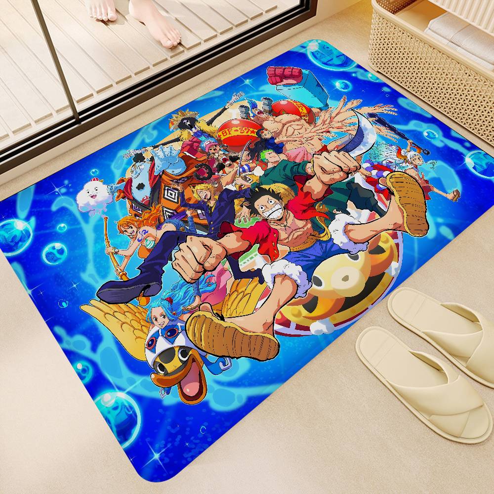 Shonen Anime O-One P-Piece Floor Mat Rectangle Anti-slip Home Soft Badmat Front Door Indoor Outdoor Mat Hotel Decor Mat