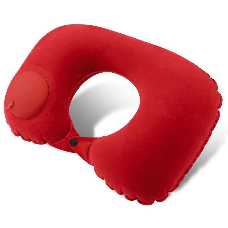 Custom Inflatable U-Shaped Travel Neck Pillow for Car & Airplane