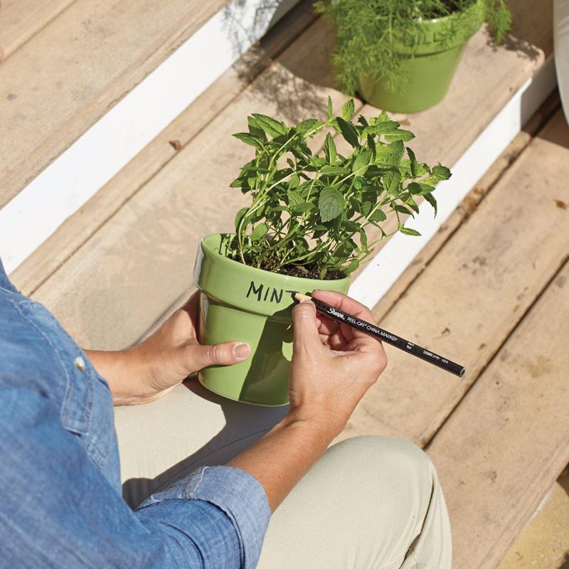 Sanfu Peel-Off China Marker Black Ceramic Pen