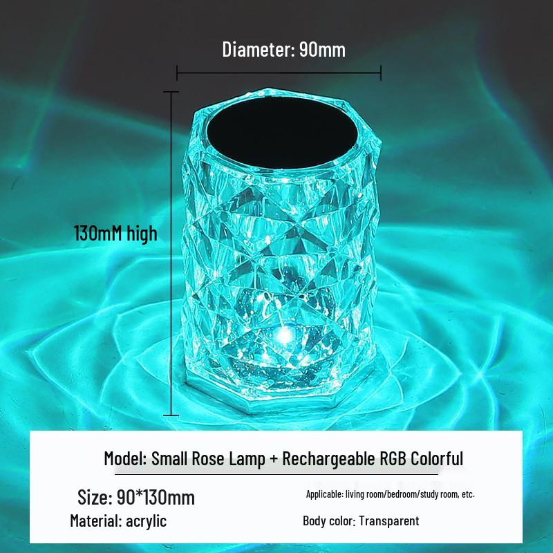 

UOSU Rose Crystal Atmosphere Table Lamp