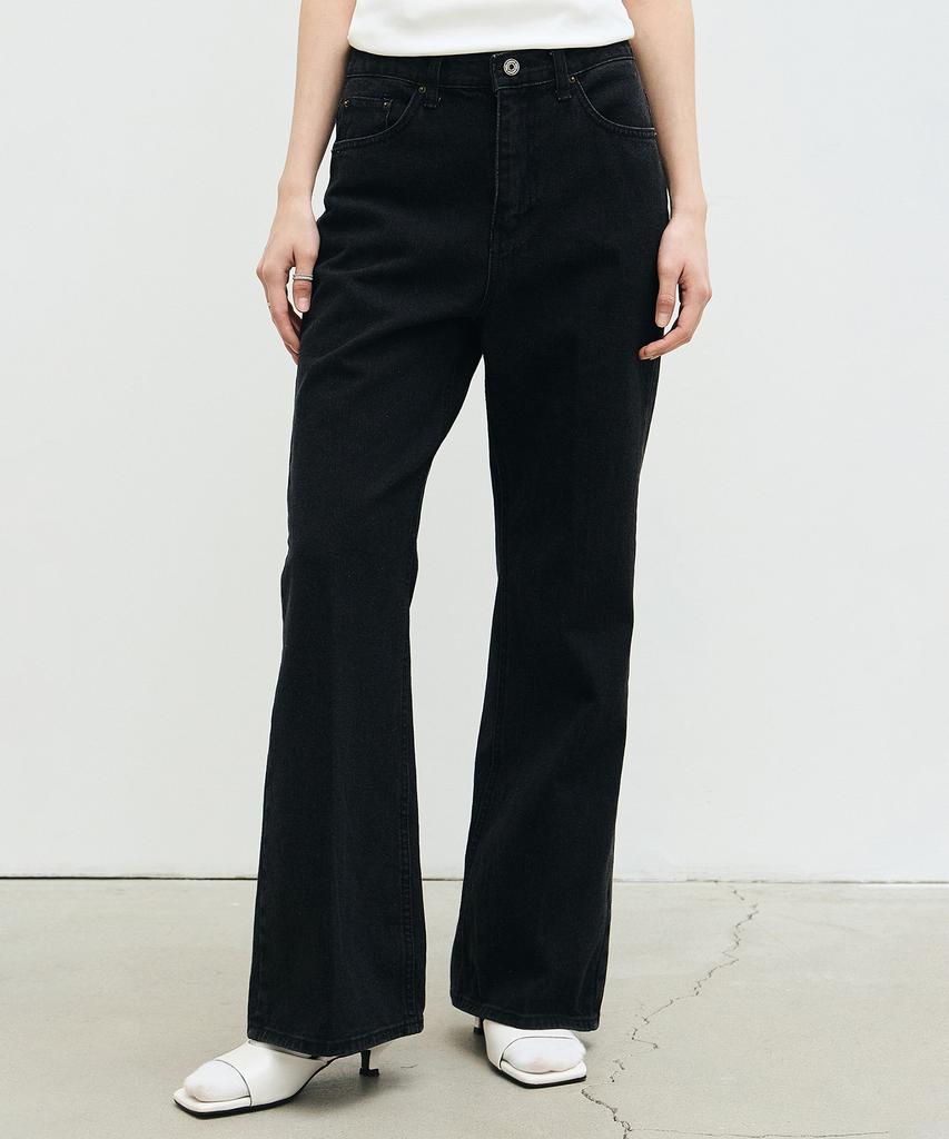 Nigaennikol Nick Nicole Semi Bootcut Pants_Black