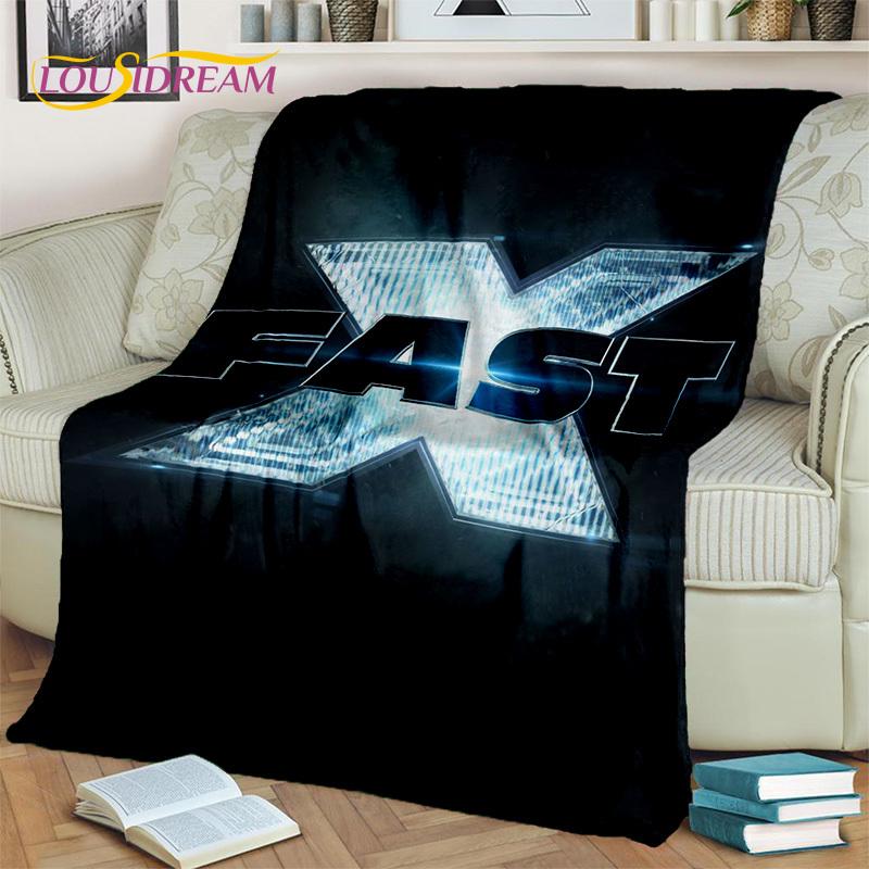 Fast & Furious X 10 Film Druckdecke, Weiche Überwurfdecke für Zuhause Schlafzimmer Bett Sofa Picknick Reise Büro Abdeckdecke Kinder