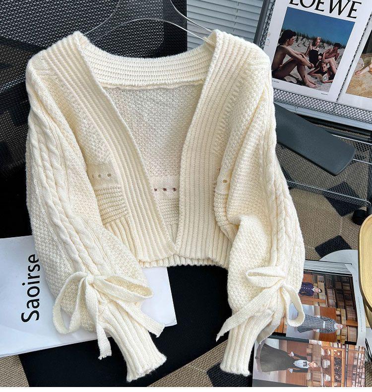 Damen 2025 Herbstmode Locker gestrickte Strickjacke – Sanfter Stil Kurzer Pullovermantel