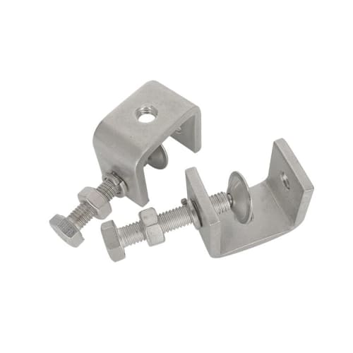 uyoyous Stainless Steel C-Clamp, Wide Jaw, 55mm with Opening, 5mm Thick, for Woodworking, Machining, Machine Assembly, Welding, Building, Home, and Mo