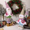 Colorful Santa Claus Snowman Retractable Doll Cute Merry Christmas Decoration  Home Decoration