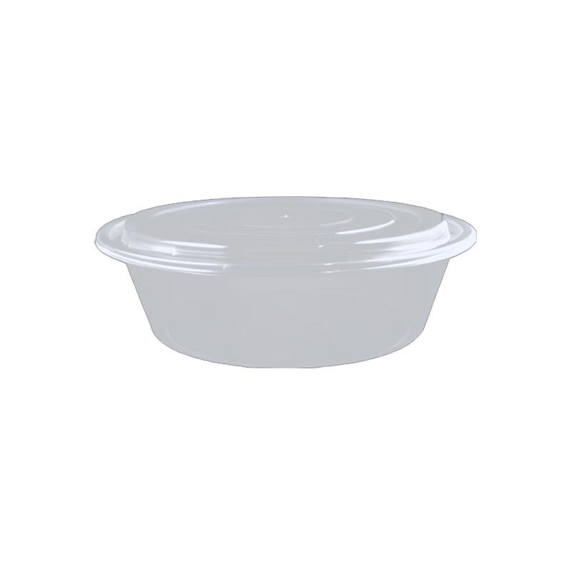 Weibo 1500ml Disposable Round Food Container with High Lid