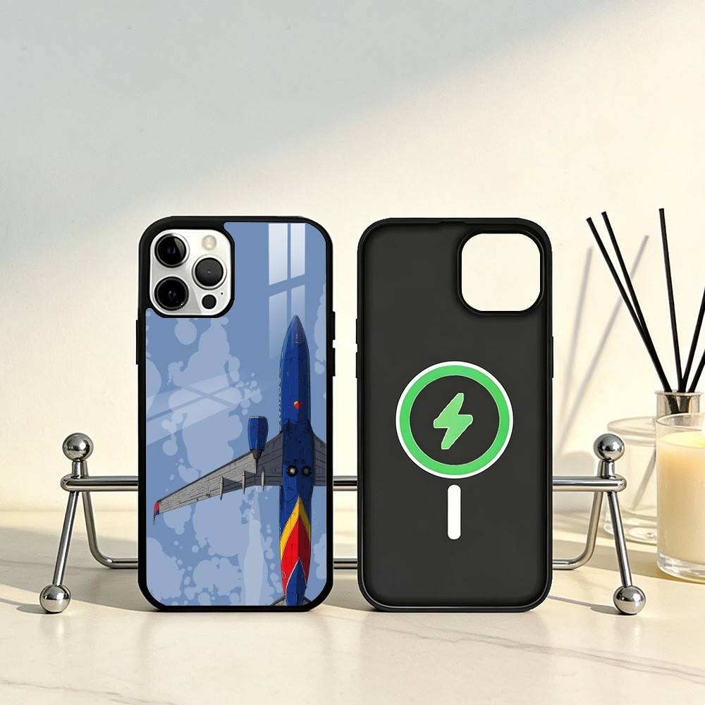 

Aircraft Art Phone Case For iPhone17,16,15,14,13,12,11 Plus,Pro Max Magnetic For Magsafe Wireless Charging iPhone11PROMAX