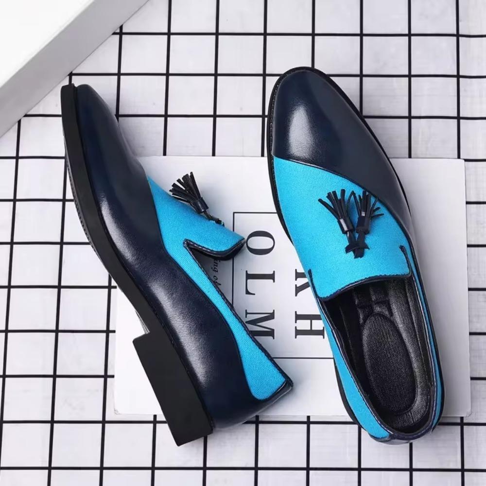 Leather Shoes for Men New Casual Leather Shoes Men Business Dress Leather Shoes Trend Versatile Loafers Pointed Toe Slip-On