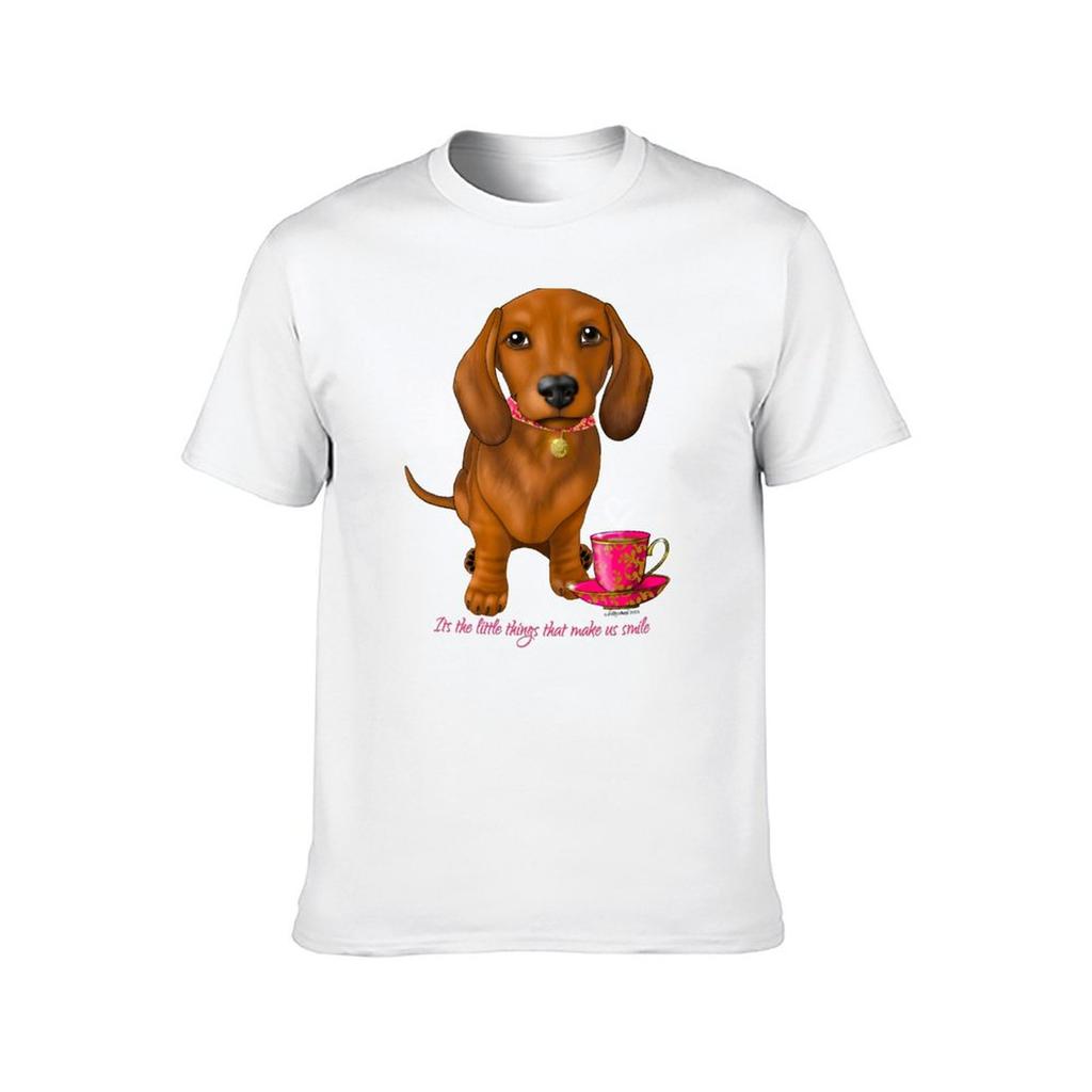 shirt T-Shirt man little Dachshund tshirt man smile make Its that the things summer us t