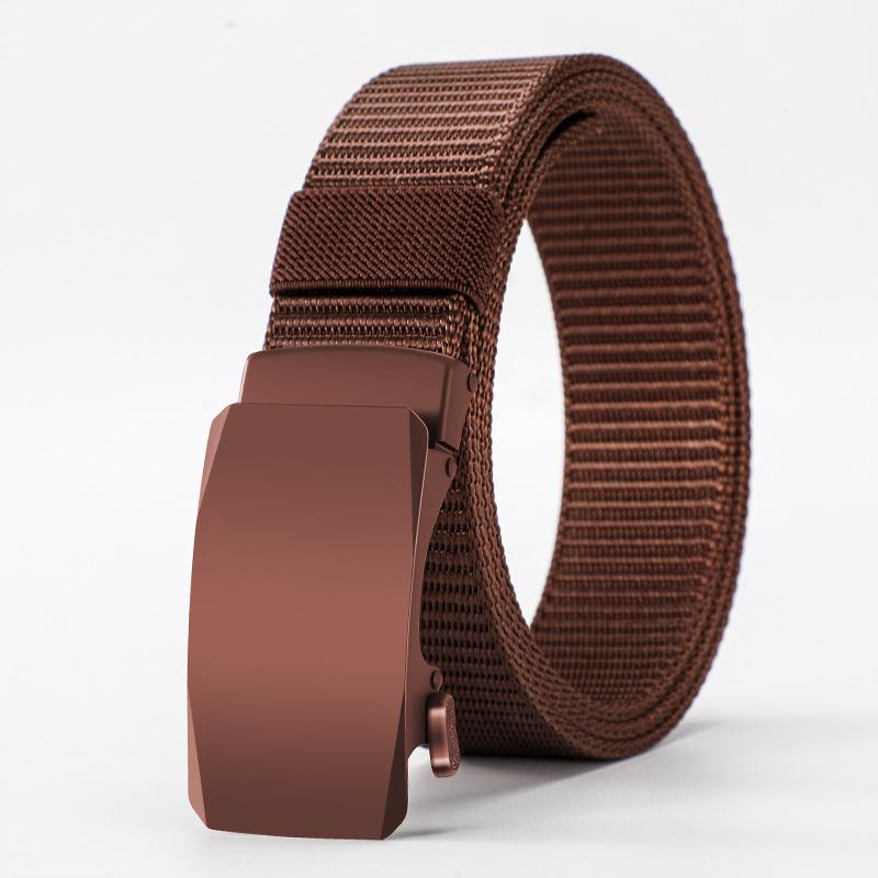 Men'S Alloy Automatic Buckle Belt Outdoor Tactical Belt Casual Pants Belt