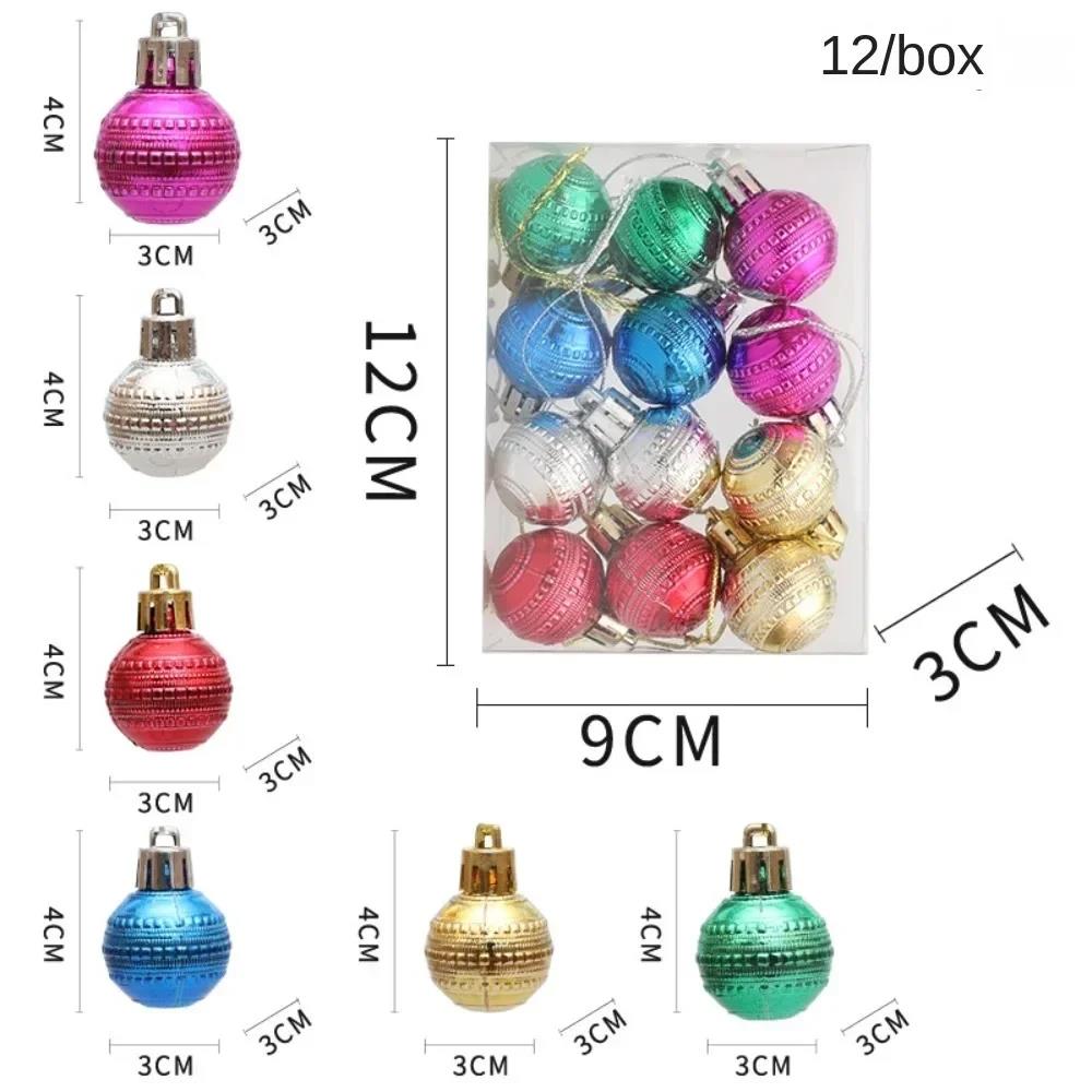 6PCS Red Christmas Hanging Decoration Electroplated Stawberry Christmas Tree Ornament Party Supplies Shopwindow Xmas Baubles 7
