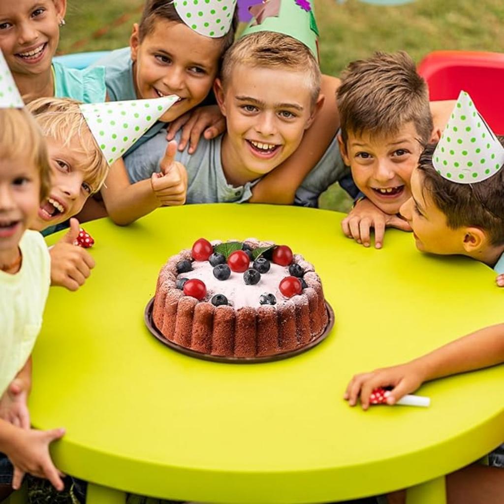 Silikon Charlotte Kuchenform, 8 Zoll Runde Kuchenform, Antihaft-Kuchenformen für Käsekuchen, Schokoladenkuchen, Regenbogenkuchen, Erdbeerkuchen