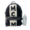 Used MCMBackpack Â· Daypack Black/white leather/Mouton Women