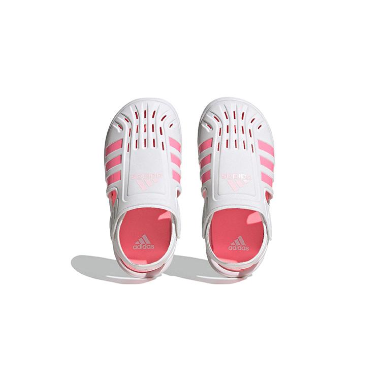 New Adidas Water Sandal Anti-Slip And Wear-Resistant Lightweight Children's Sandals White Pink Children Aged 3-7 Years Old H06320