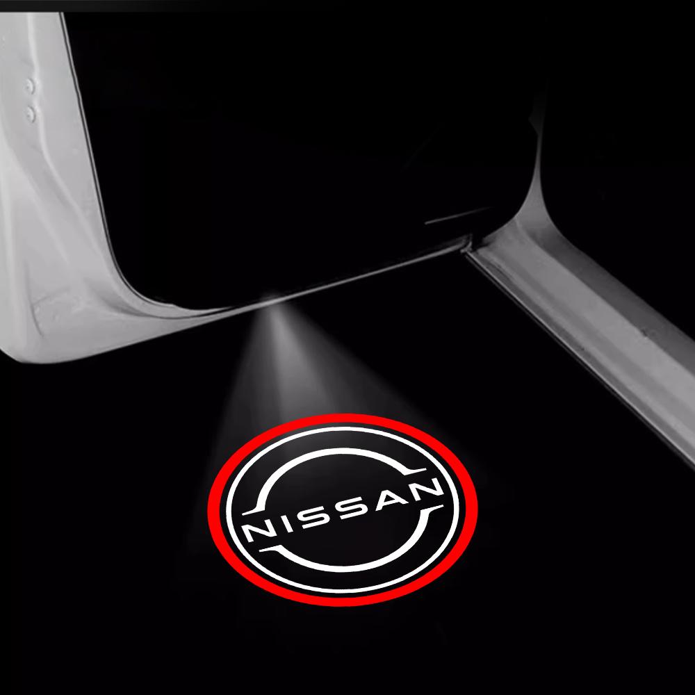 2/4pcs Wireless LED Door Welcome Light Laser Projector Logo Car Accessories For Nissan Nismo PATROL 2012-2017 TEANA 2008-2012