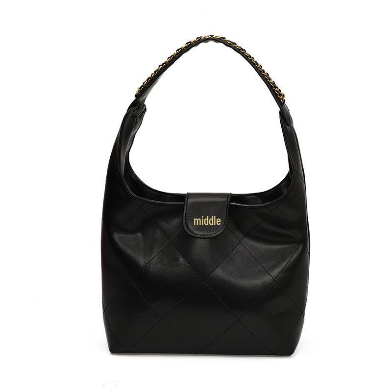 Трендовая городская минималистичная сумочка - однотонная наплечная сумка для повседневного использования 29*11*34 cm