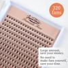 Goddess 320 Fans Premade Volume Fans 4D 5D 6D  8D 10D 12D 14D 16D 20D Individual Lashes Extension Pointy Stem Pre Made Faux Mink