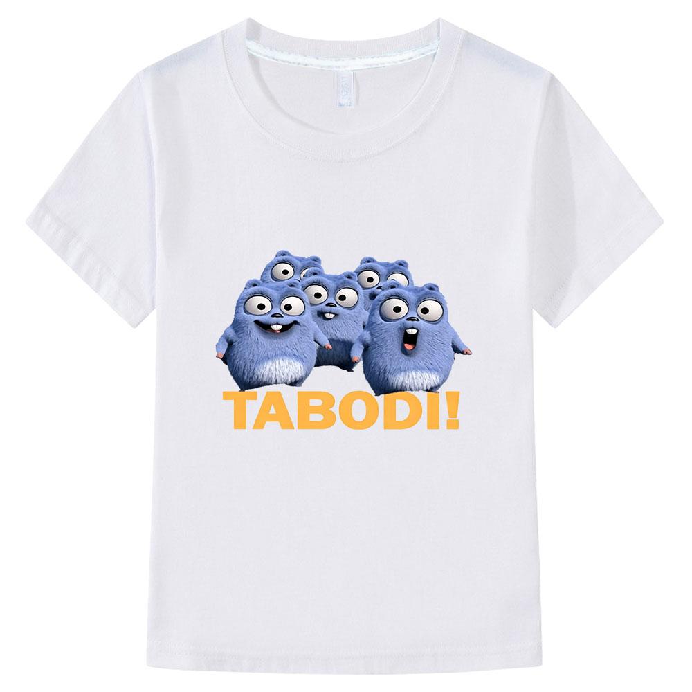 Grizzy und die Lemminge Baumwolle Kinder T-Shirt Cartoon Print T-Shirts Lässig Niedlich Jungen Mädchen Oberteile Rundhalsausschnitt Kurzarm Sommer Anime T-Shirt Lustiges T-Shirt